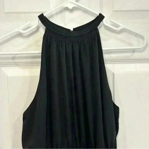 Shinestar Dress SZ S Little Black Dress Halter Lined Fit Flare Party Going Out - Picture 4 of 11